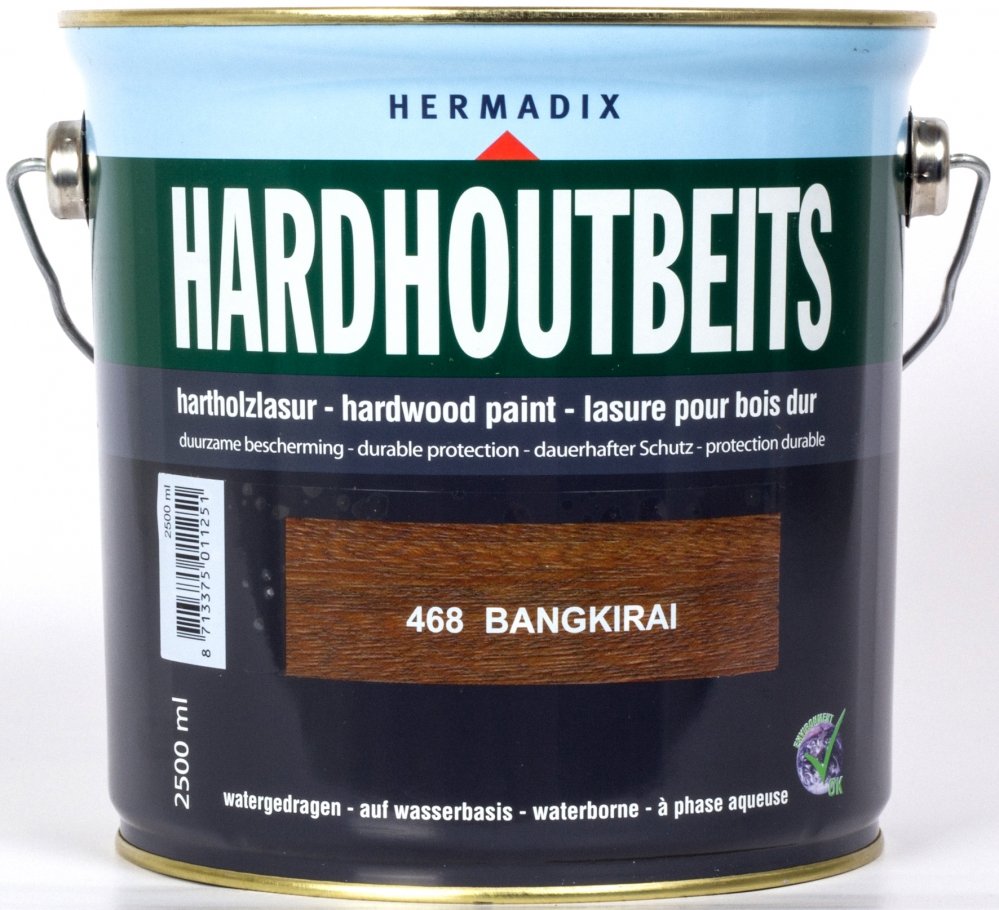 Hermadix - hermadix-hardhoutbeits-468-bangkirai-2,5l-verfcompleet