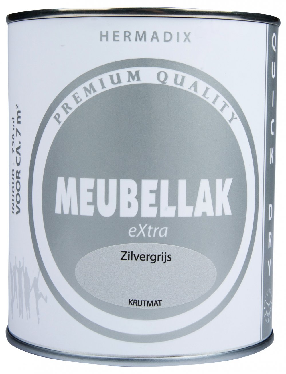 Hermadix - hermadix-meubellak-extra-zilvergrijs-krijtmat-verfcompleet