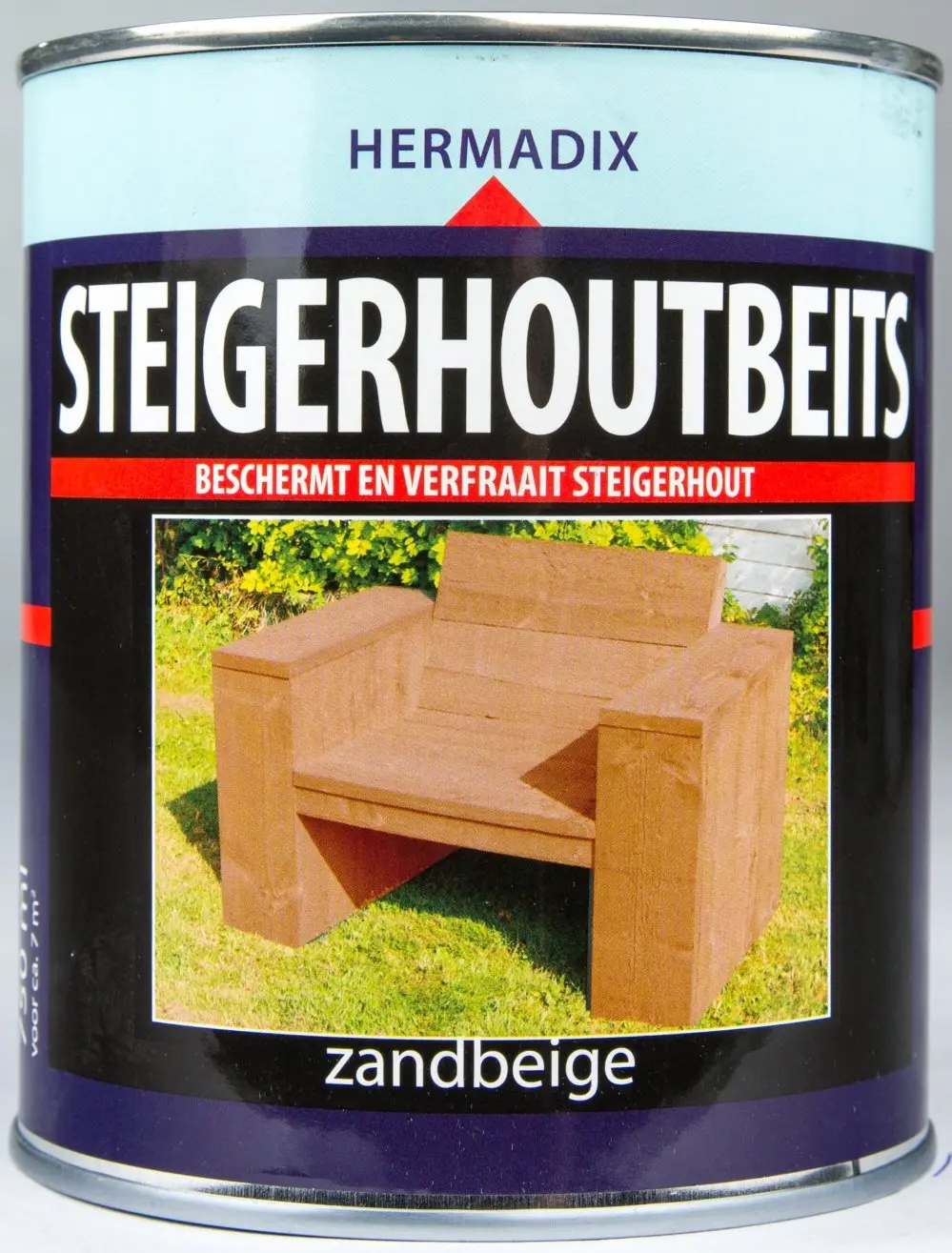 Steigerhoutbeits - hermadix-steigerhoutbeits-zandbeige-0,75l-verfcompleet
