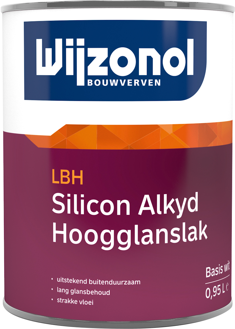 Hoogglans verf voor hout buiten (terpentinebasis) - Wijzonol-LBH-Sillicon-Alkyd-Hoogglanslak-1L