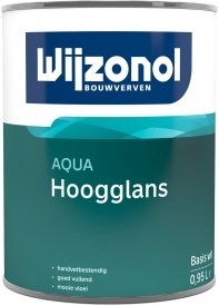 Hoogglansverf voor hout binnen (waterbasis) - wijzonol-aqua-hoogglans-verfcompleet.nl