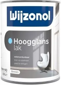 Hoogglans verf voor hout binnen (waterbasis) - wijzonol-hoogglanslak-waterverdunbaar-verfcompleet.nl